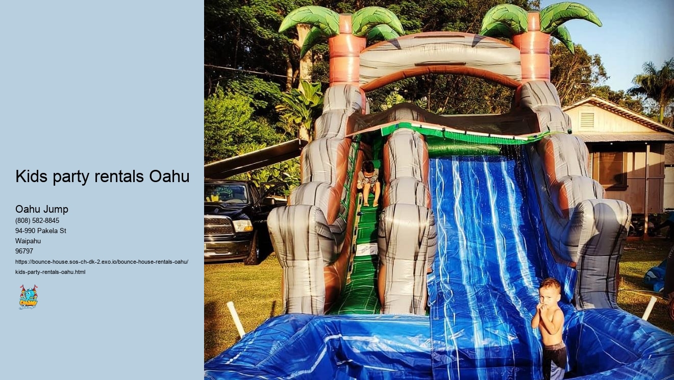 Get Ready to Party: Oahu Jump Offers Quick and Easy Bounce House Rentals!